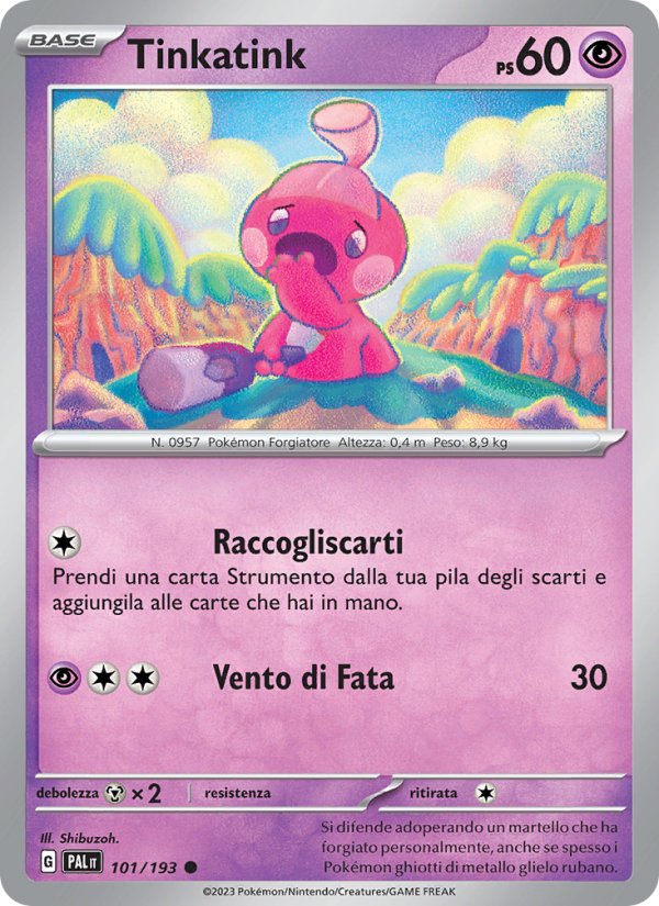 Tinkatink 101/279 — Paldea Evolved (Italian Pokémon TCG card)