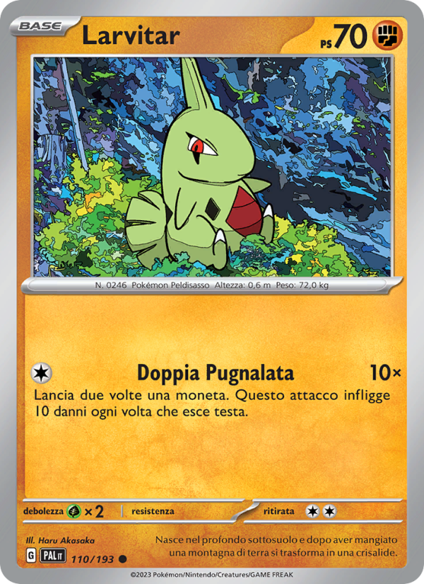 Larvitar 110/279 — Paldea Evolved (Italian Pokémon TCG card)