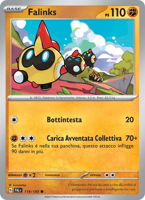 Falinks 119/279 — Paldea Evolved (Italian Pokémon TCG card)