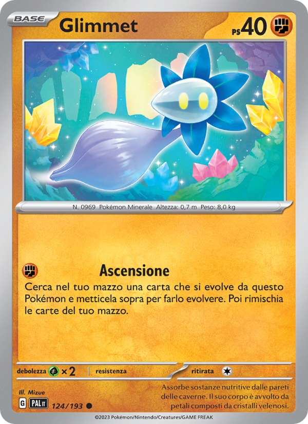 Glimmet 124/279 — Paldea Evolved (Italian Pokémon TCG card)
