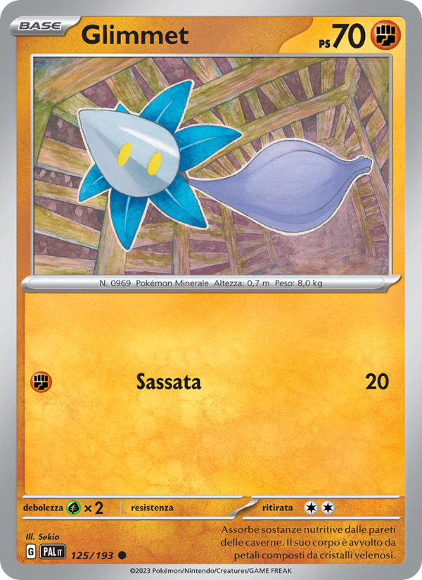 Glimmet 125/279 — Paldea Evolved (Italian Pokémon TCG card)