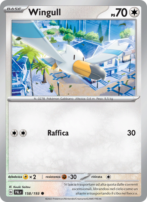 Wingull 158/279 — Paldea Evolved (Italian Pokémon TCG card)