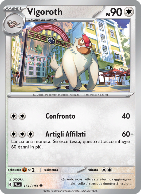 Vigoroth 161/279 — Paldea Evolved (Italian Pokémon TCG card)