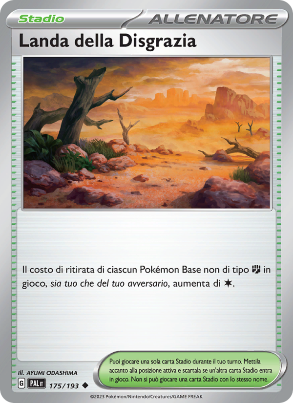 Landa della Disgrazia 175/279 — Paldea Evolved (Italian Pokémon TCG card)