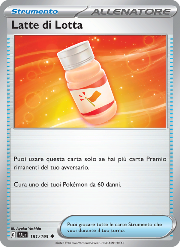 Latte di Lotta 181/279 — Paldea Evolved (Italian Pokémon TCG card)