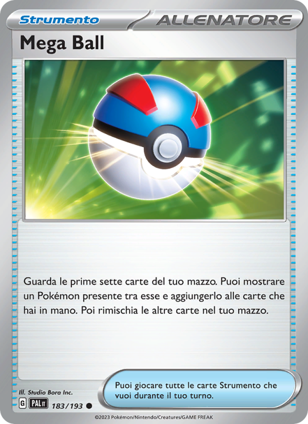 Mega Ball 183/279 — Paldea Evolved (Italian Pokémon TCG card)