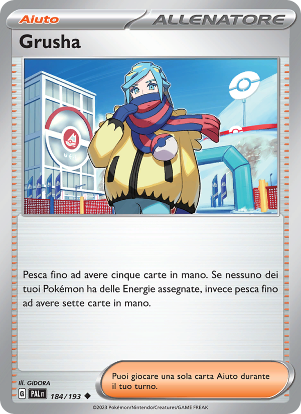Grusha 184/279 — Paldea Evolved (Italian Pokémon TCG card)