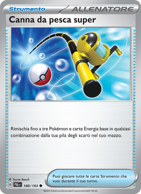 Canna da pesca super 188/279 — Paldea Evolved (Italian Pokémon TCG card)