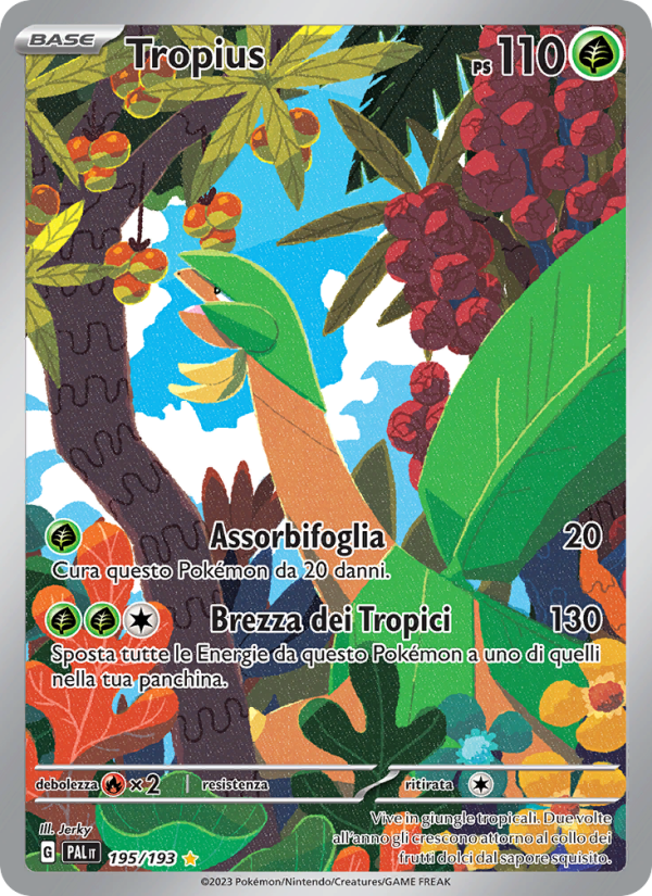 Tropius 195/279 — Paldea Evolved (Italian Pokémon TCG card)
