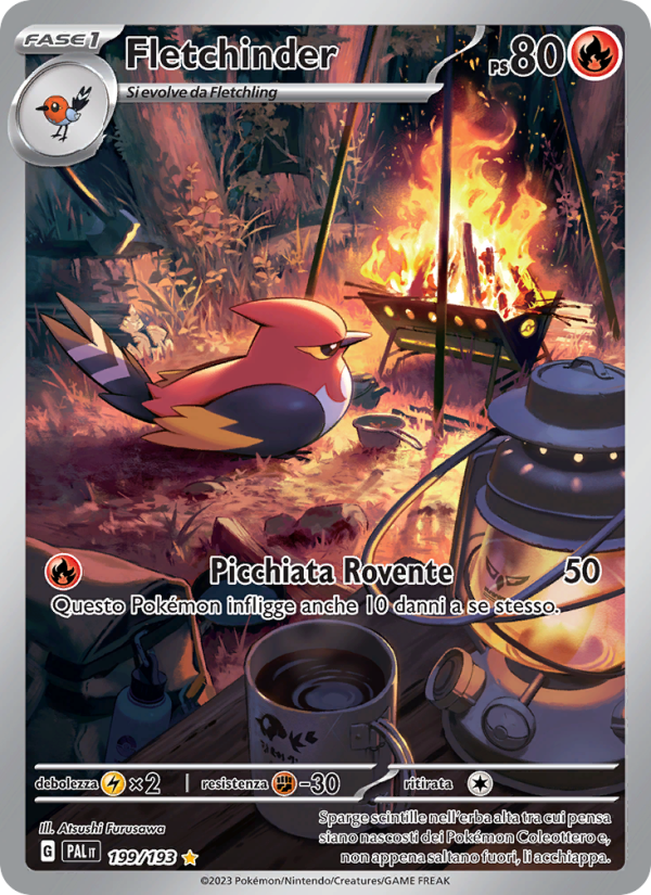 Fletchinder 199/279 — Paldea Evolved (Italian Pokémon TCG card)