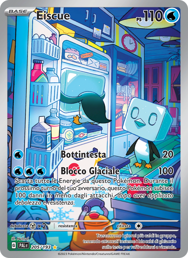 Eiscue 205/279 — Paldea Evolved (Italian Pokémon TCG card)