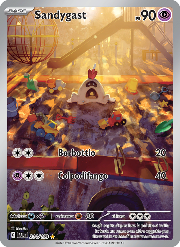 Sandygast 214/279 — Paldea Evolved (Italian Pokémon TCG card)