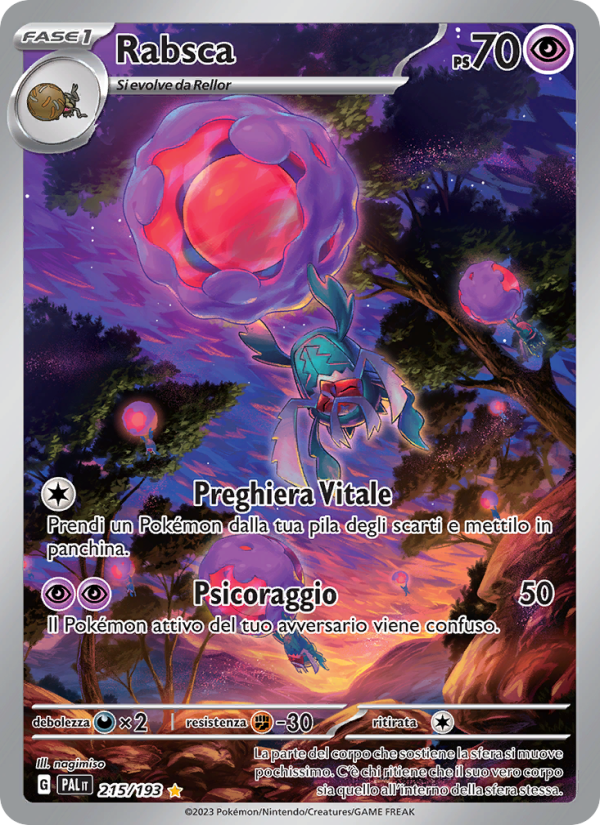 Rabsca 215/279 — Paldea Evolved (Italian Pokémon TCG card)