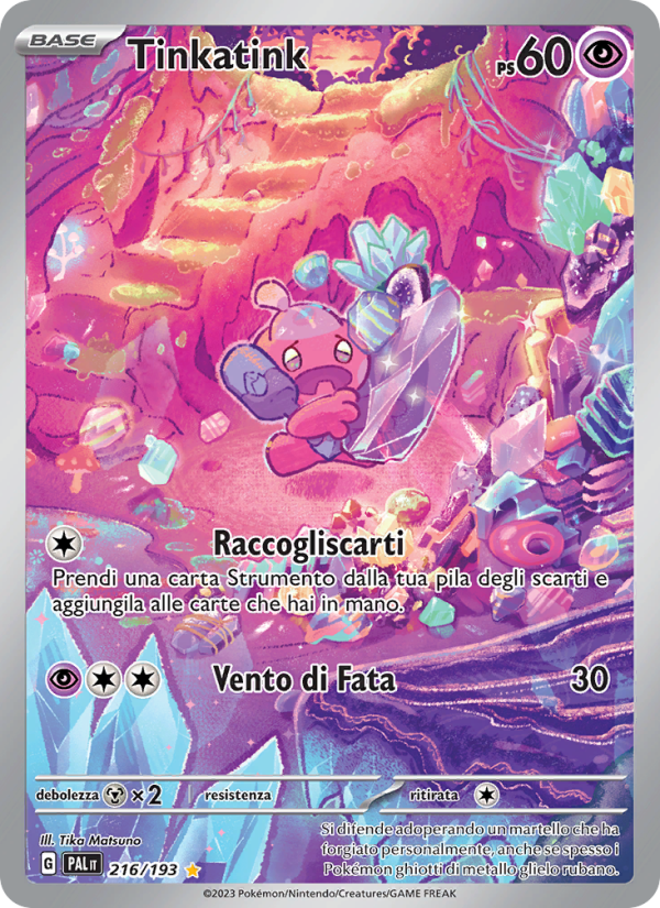 Tinkatink 216/279 — Paldea Evolved (Italian Pokémon TCG card)