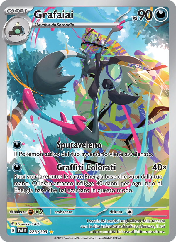 Grafaiai 223/279 — Paldea Evolved (Italian Pokémon TCG card)