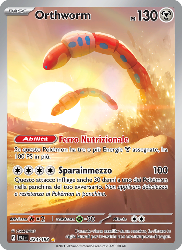 Orthworm 224/279 — Paldea Evolved (Italian Pokémon TCG card)