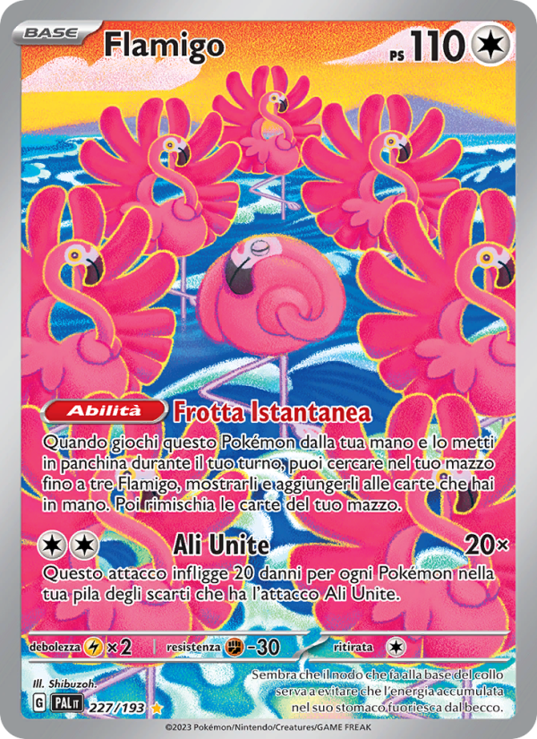 Flamigo 227/279 — Paldea Evolved (Italian Pokémon TCG card)