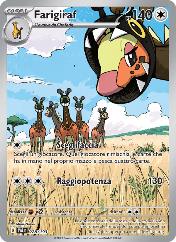 Farigiraf 228/279 — Paldea Evolved (Italian Pokémon TCG card)