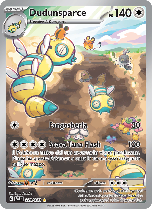 Dudunsparce 229/279 — Paldea Evolved (Italian Pokémon TCG card)
