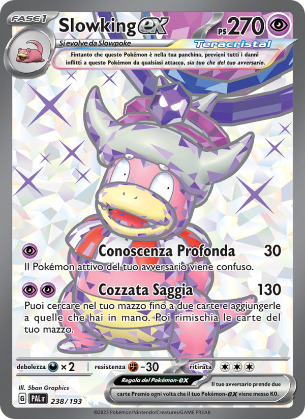 Slowking-ex 238/279 — Paldea Evolved (Italian Pokémon TCG card)