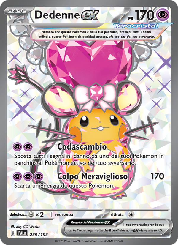 Dedenne-ex 239/279 — Paldea Evolved (Italian Pokémon TCG card)