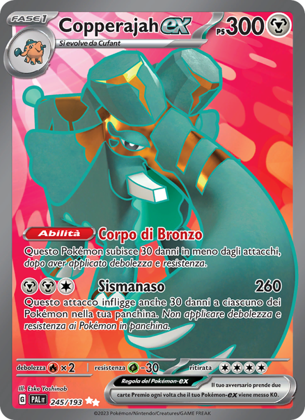 Copperajah-ex 245/279 — Paldea Evolved (Italian Pokémon TCG card)