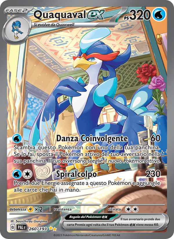 Quaquaval-ex 260/279 — Paldea Evolved (Italian Pokémon TCG card)