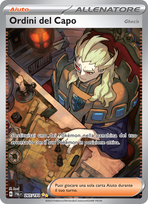 Ordini del Capo 265/279 — Paldea Evolved (Italian Pokémon TCG card)