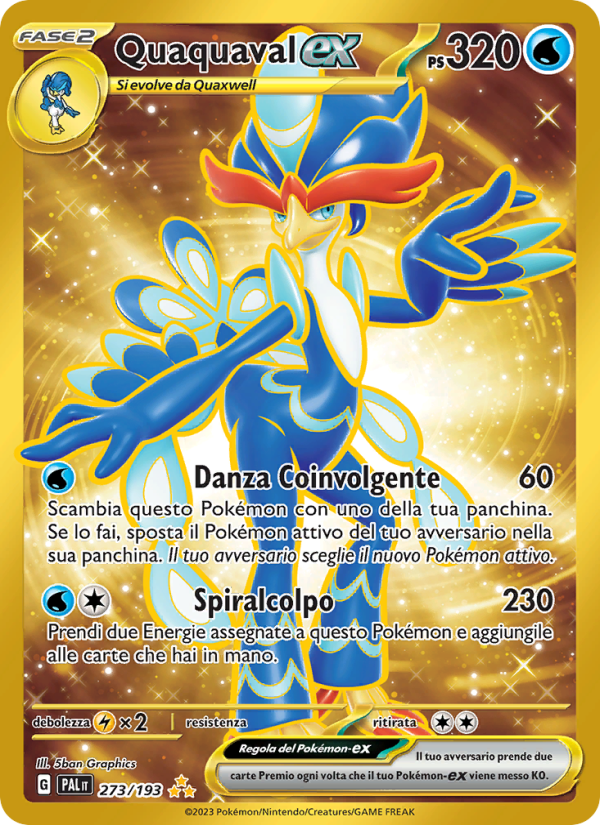 Quaquaval-ex 273/279 — Paldea Evolved (Italian Pokémon TCG card)