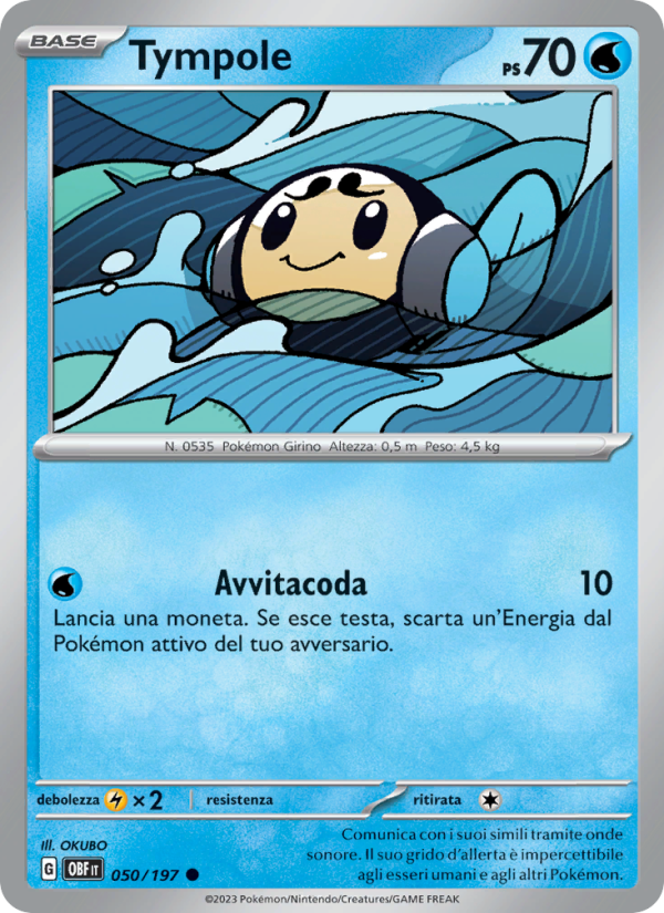 Tympole 050/230 — Obsidian Flames (Italian Pokémon TCG card)