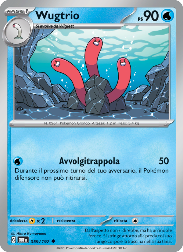 Wugtrio 059/230 — Obsidian Flames (Italian Pokémon TCG card)