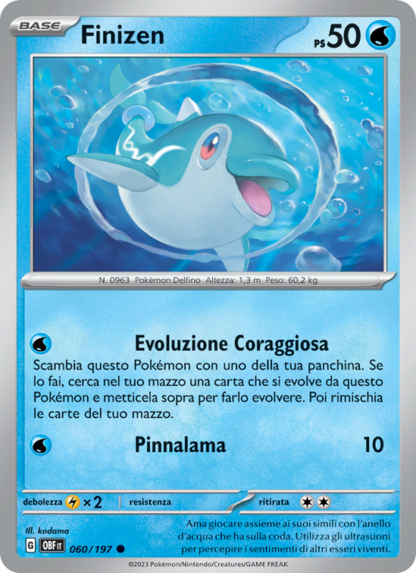 Finizen 060/230 — Obsidian Flames (Italian Pokémon TCG card)