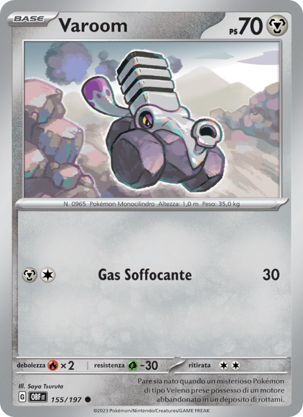 Varoom 155/230 — Obsidian Flames (Italian Pokémon TCG card)