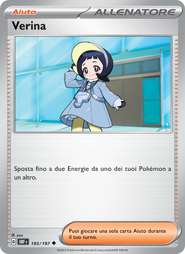 Verina 193/230 — Obsidian Flames (Italian Pokémon TCG card)
