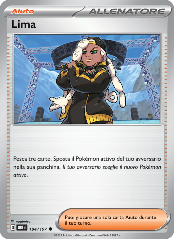 Lima 194/230 — Obsidian Flames (Italian Pokémon TCG card)