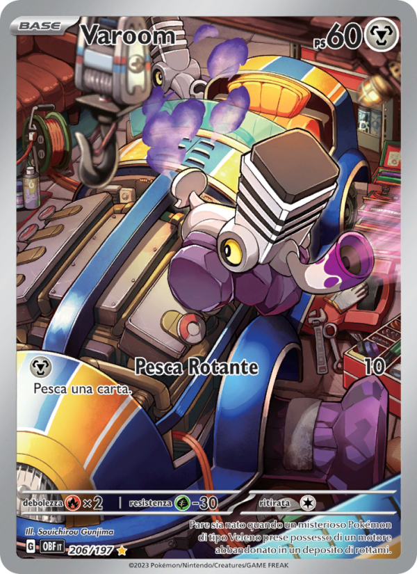 Varoom 206/230 — Obsidian Flames (Italian Pokémon TCG card)