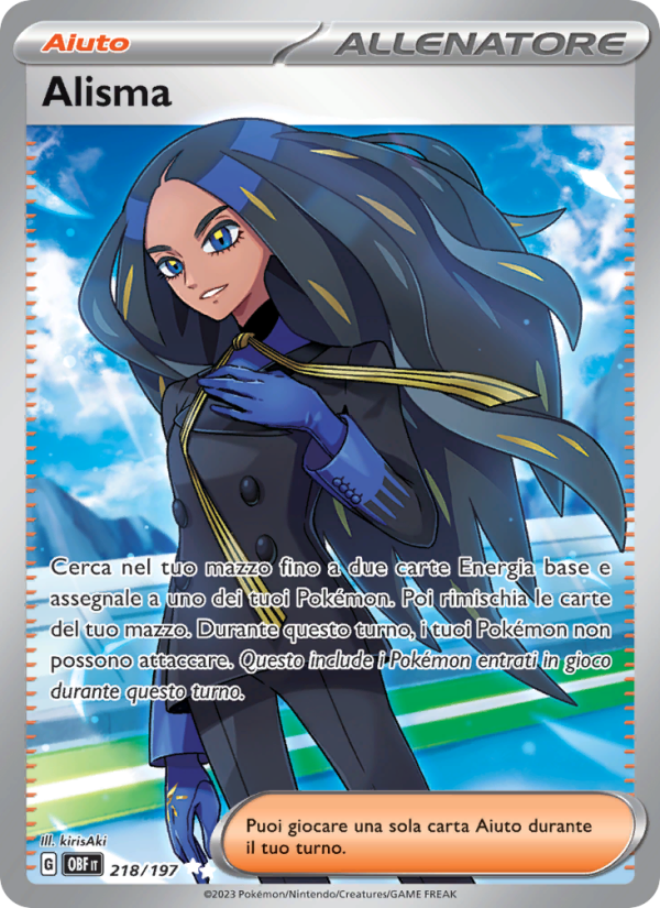 Alisma 218/230 — Obsidian Flames (Italian Pokémon TCG card)