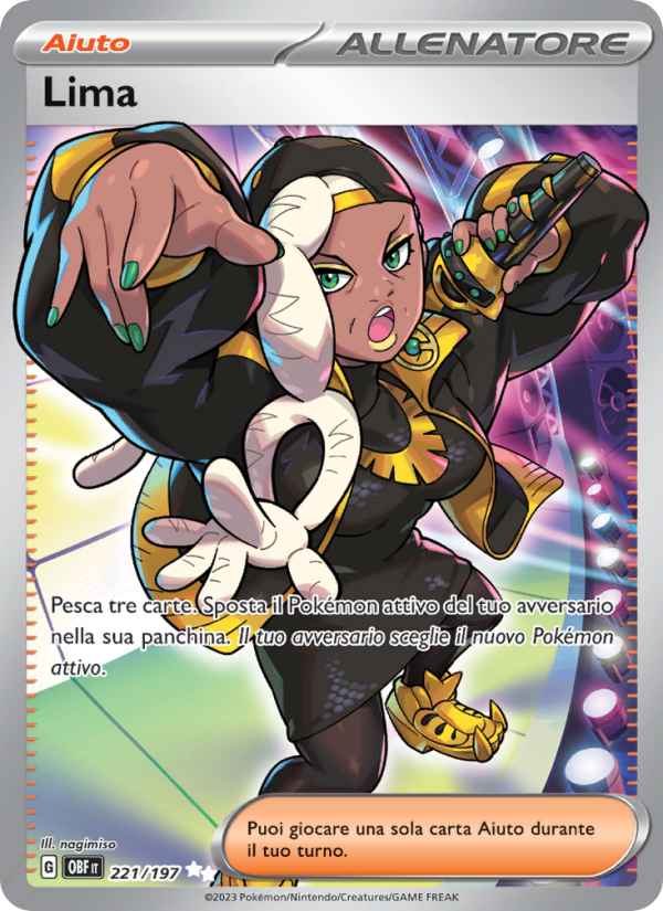 Lima 221/230 — Obsidian Flames (Italian Pokémon TCG card)