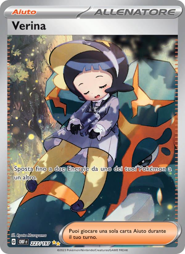 Verina 227/230 — Obsidian Flames (Italian Pokémon TCG card)