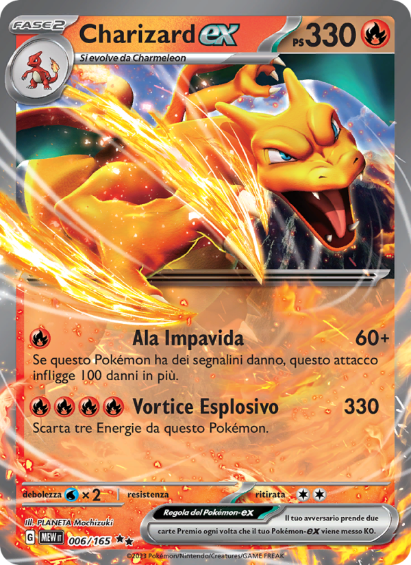 Charizard-ex 006/207 — 151 (Italian Pokémon TCG card)