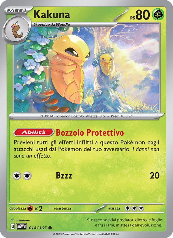 Kakuna 014/207 — 151 (Italian Pokémon TCG card)