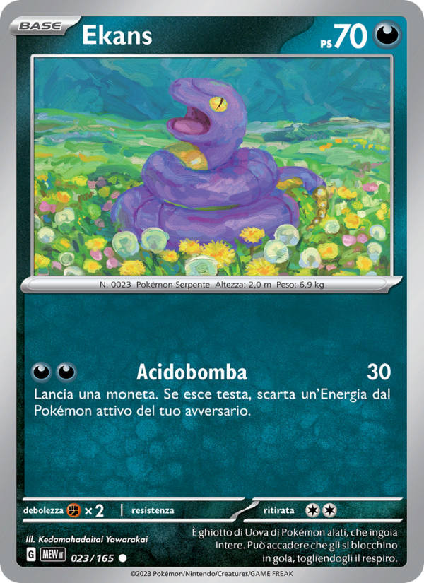 Ekans 023/207 — 151 (Italian Pokémon TCG card)