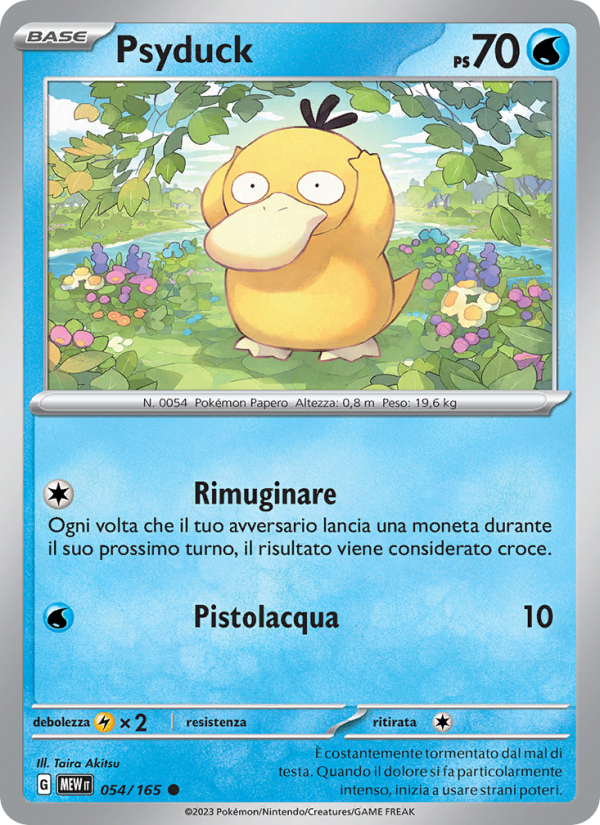 Psyduck 054/207 — 151 (Italian Pokémon TCG card)