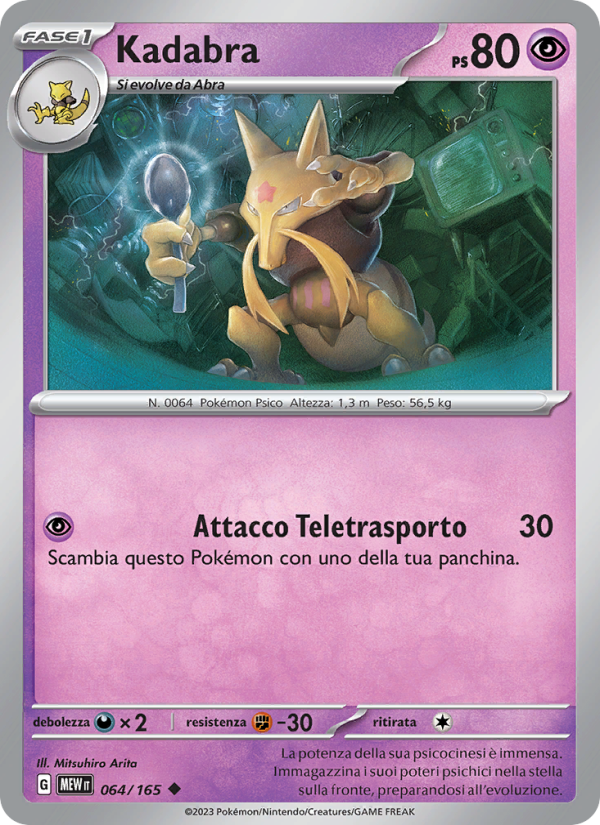 Kadabra 064/207 — 151 (Italian Pokémon TCG card)