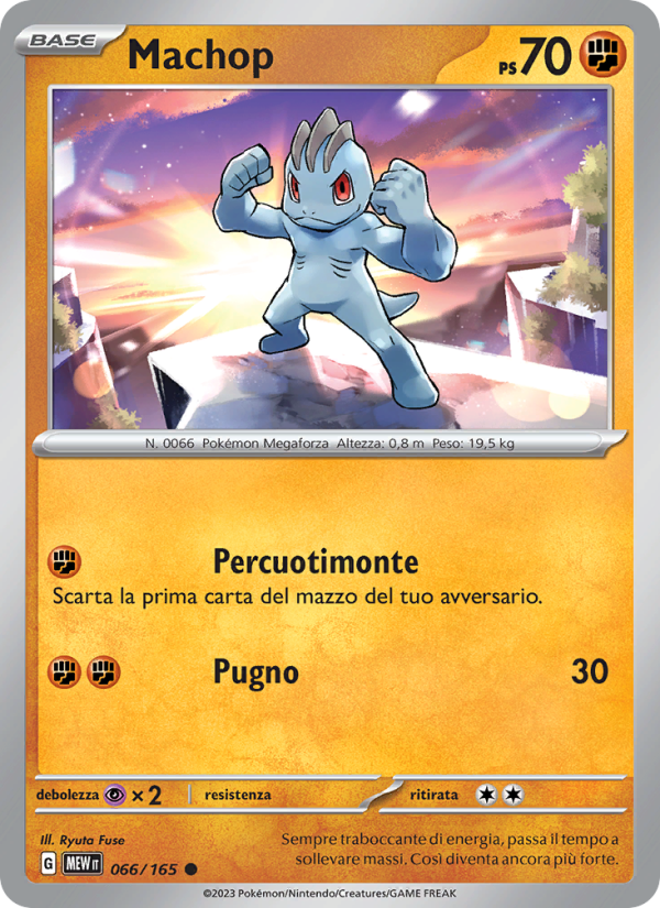 Machop 066/207 — 151 (Italian Pokémon TCG card)
