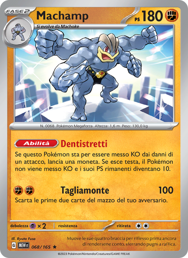 Machamp 068/207 — 151 (Italian Pokémon TCG card)