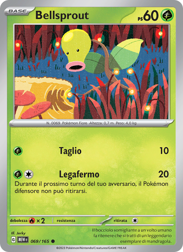 Bellsprout 069/207 — 151 (Italian Pokémon TCG card)