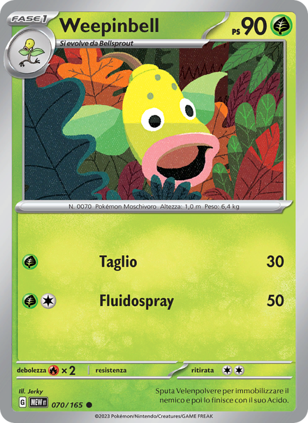Weepinbell 070/207 — 151 (Italian Pokémon TCG card)