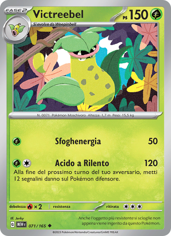 Victreebel 071/207 — 151 (Italian Pokémon TCG card)