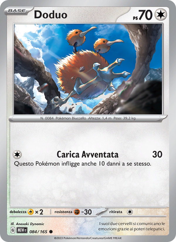 Doduo 084/207 — 151 (Italian Pokémon TCG card)